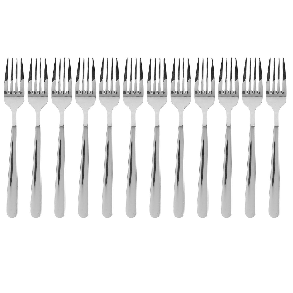 12PCS Silverware Set Stainless Steel Flatware Cutlery Kitchen Utensils for Hotel RestaurantFork