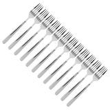 12PCS Silverware Set Stainless Steel Flatware Cutlery Kitchen Utensils for Hotel RestaurantFork