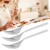 12Pcs Stainless Steel Forks Multifunctional Tasting Appetizer Cake Dessert Salad Fruit Fork