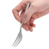 12Pcs Stainless Steel Forks Multifunctional Tasting Appetizer Cake Dessert Salad Fruit Fork
