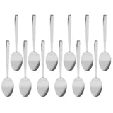 12Pcs Long Handle Dessert Spoon 316 Stainless Steel Soup Coffee Stirring Spoon Cutlery