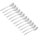 12Pcs Long Handle Dessert Spoon 316 Stainless Steel Soup Coffee Stirring Spoon Cutlery