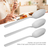 12Pcs Long Handle Dessert Spoon 316 Stainless Steel Soup Coffee Stirring Spoon Cutlery