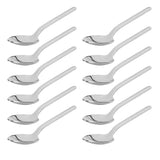 12Pcs Thickened Coffee Spoon 316 Stainless Steel Mirror Polishing Dessert Spoon Gift SetJ13421/04 - Side View