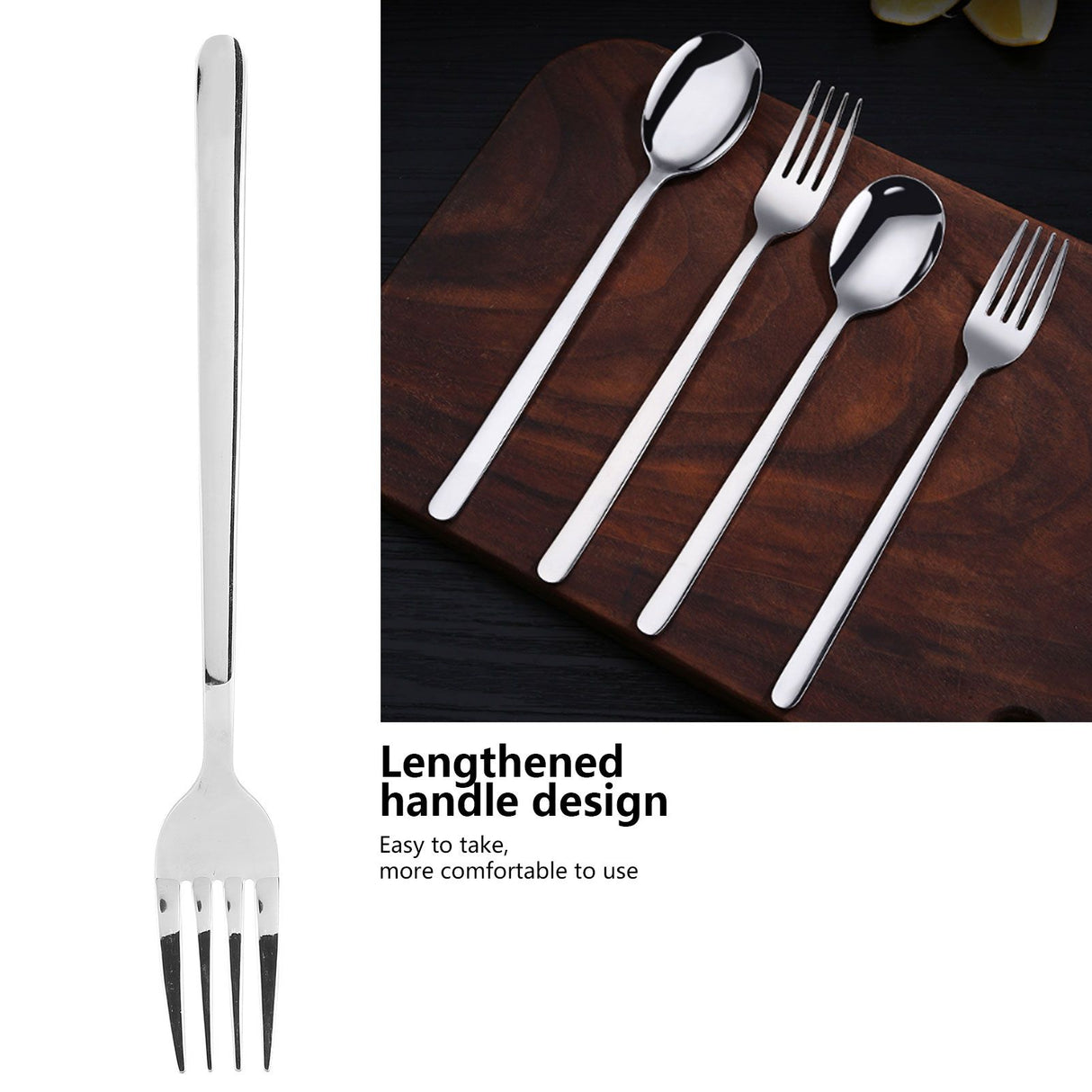 Stainless Steel Dinner Forks Salad Fork Cutlery Tableware for Home Restaurant Supplies