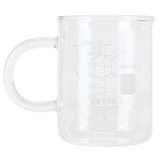 Beaker Mug Borosilicate Glass Cup with Handle and Measuring Scale for Coffee Tea