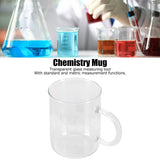 Beaker Mug Borosilicate Glass Cup with Handle and Measuring Scale for Coffee Tea - Extra Image