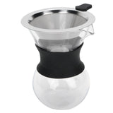 Reusable Glass Coffee Pot with Stainless Steel Filter Manual Drip Coffee Maker Set200ml