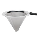 Reusable Glass Coffee Pot with Stainless Steel Filter Manual Drip Coffee Maker Set200ml