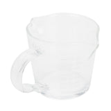 Coffee Cup with Double Spouts Scale Hand Made Borosilicate Glass Measuring Cup 70ml - Front View