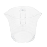 Coffee Cup with Double Spouts Scale Hand Made Borosilicate Glass Measuring Cup 70ml - Side View