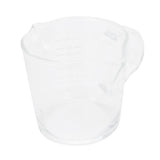 Coffee Cup with Double Spouts Scale Hand Made Borosilicate Glass Measuring Cup 70ml - Top-Down View