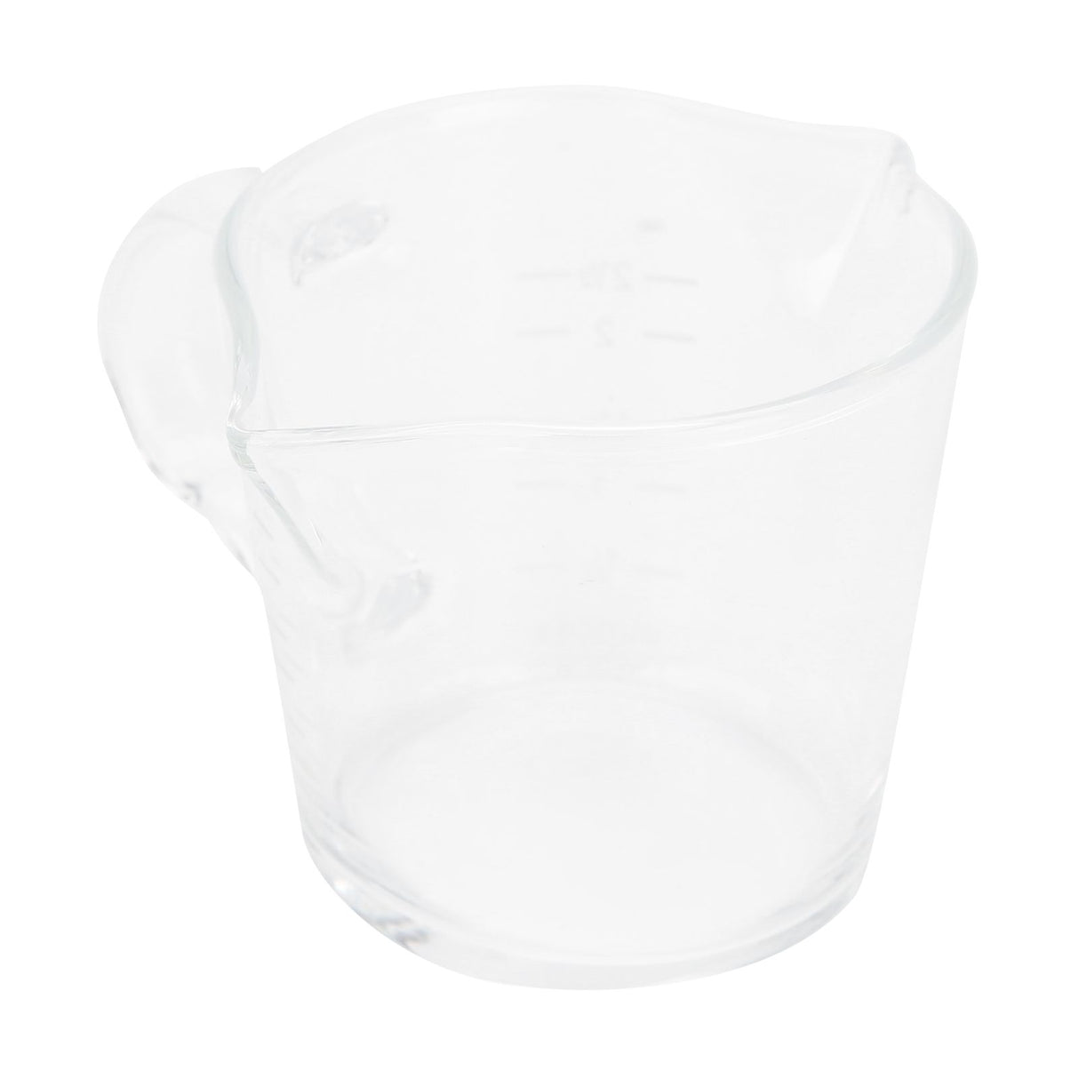 Coffee Cup with Double Spouts Scale Hand Made Borosilicate Glass Measuring Cup 70ml