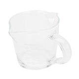 Coffee Cup with Double Spouts Scale Hand Made Borosilicate Glass Measuring Cup 70ml - Close-Up Angle