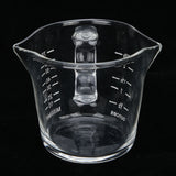 Coffee Cup with Double Spouts Scale Hand Made Borosilicate Glass Measuring Cup 70ml