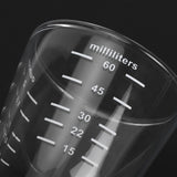 80ml Coffee Cup with Scales Milk Measuring Glass for Home Office Coffee Shop Transparent
