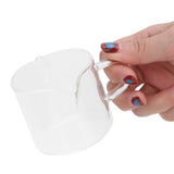 Heat Resistant Glass Measuring Cup Small Milk Coffee Double Mouthed Ounce Cup Kitchen Supplies - Low Angle