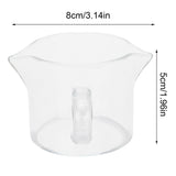 Heat Resistant Glass Measuring Cup Small Milk Coffee Double Mouthed Ounce Cup Kitchen Supplies - Extra Image
