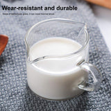 Heat Resistant Glass Measuring Cup Small Milk Coffee Double Mouthed Ounce Cup Kitchen Supplies