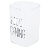Transparent Milk Cup Innovative Coffee Mug Tea Drink Glass Drinkware for Home ShopBlack Label 240ml