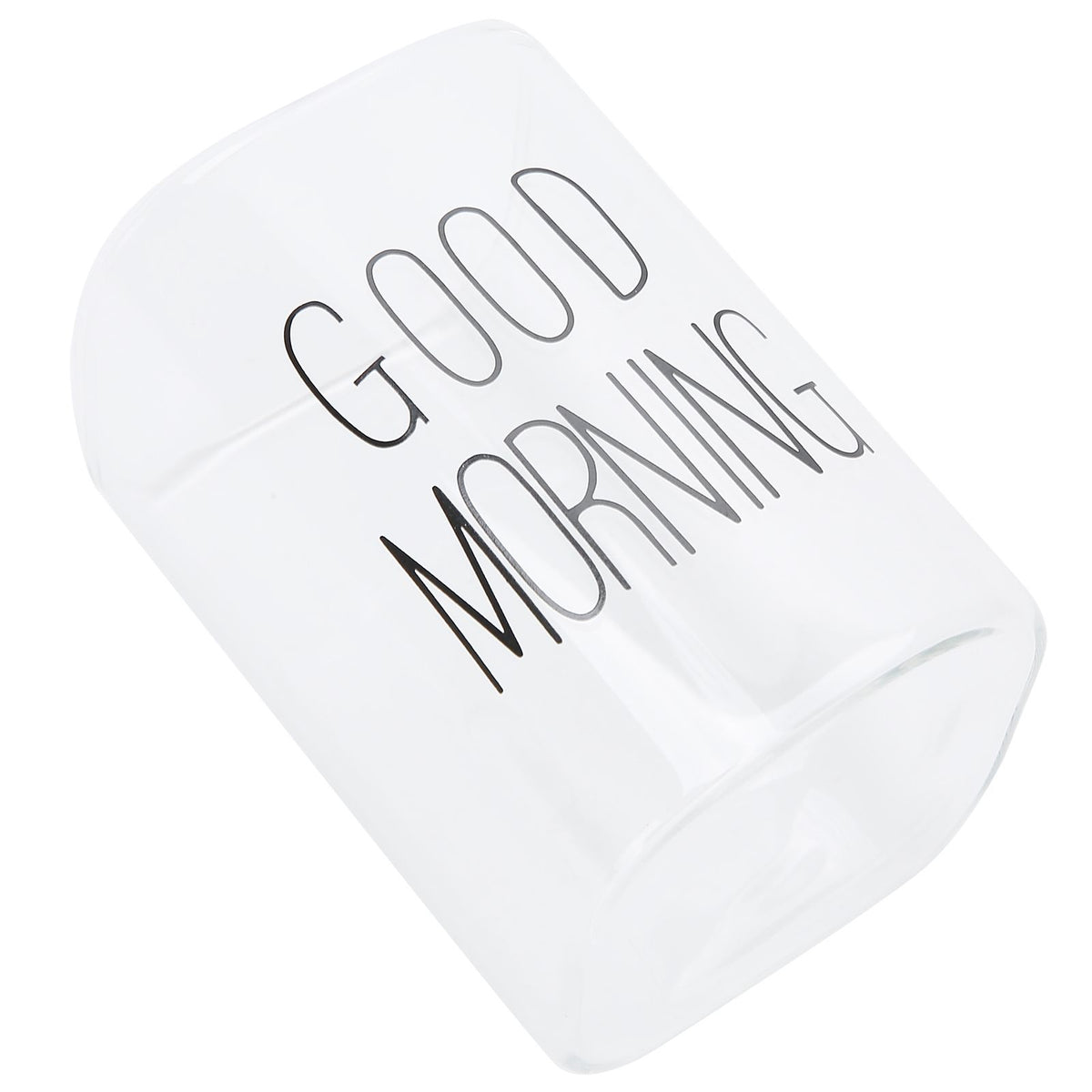 Transparent Milk Cup Innovative Coffee Mug Tea Drink Glass Drinkware for Home ShopBlack Label 240ml