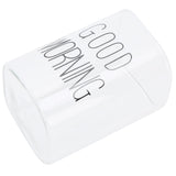 Transparent Milk Cup Innovative Coffee Mug Tea Drink Glass Drinkware for Home ShopBlack Label 240ml