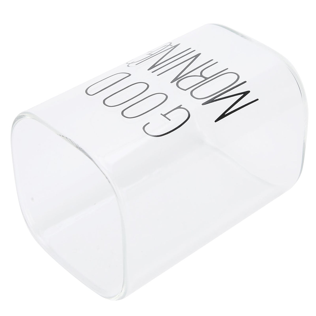 Transparent Milk Cup Innovative Coffee Mug Tea Drink Glass Drinkware for Home ShopBlack Label 240ml