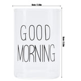 Transparent Milk Cup Innovative Coffee Mug Tea Drink Glass Drinkware for Home ShopBlack Label 240ml