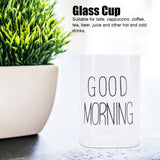 Transparent Milk Cup Innovative Coffee Mug Tea Drink Glass Drinkware for Home ShopBlack Label 240ml