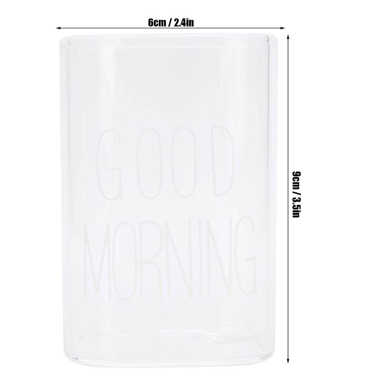 Transparent Milk Cup Innovative Coffee Mug Tea Drink Glass Drinkware for Home ShopWhite Label 240ml