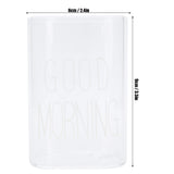 Transparent Milk Cup Innovative Coffee Mug Tea Drink Glass Drinkware for Home ShopWhite Label 240ml