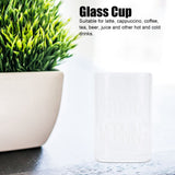 Transparent Milk Cup Innovative Coffee Mug Tea Drink Glass Drinkware for Home ShopWhite Label 240ml - Extra Image