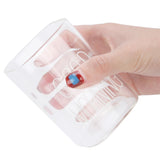 Transparent Milk Cup Innovative Coffee Mug Tea Drink Glass Drinkware for Home ShopWhite Label 240ml - Extra Image