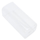 Transparent Milk Cup Innovative Coffee Mug Tea Drink Glass Drinkware for Home ShopWhite Label 400ml - Rear View