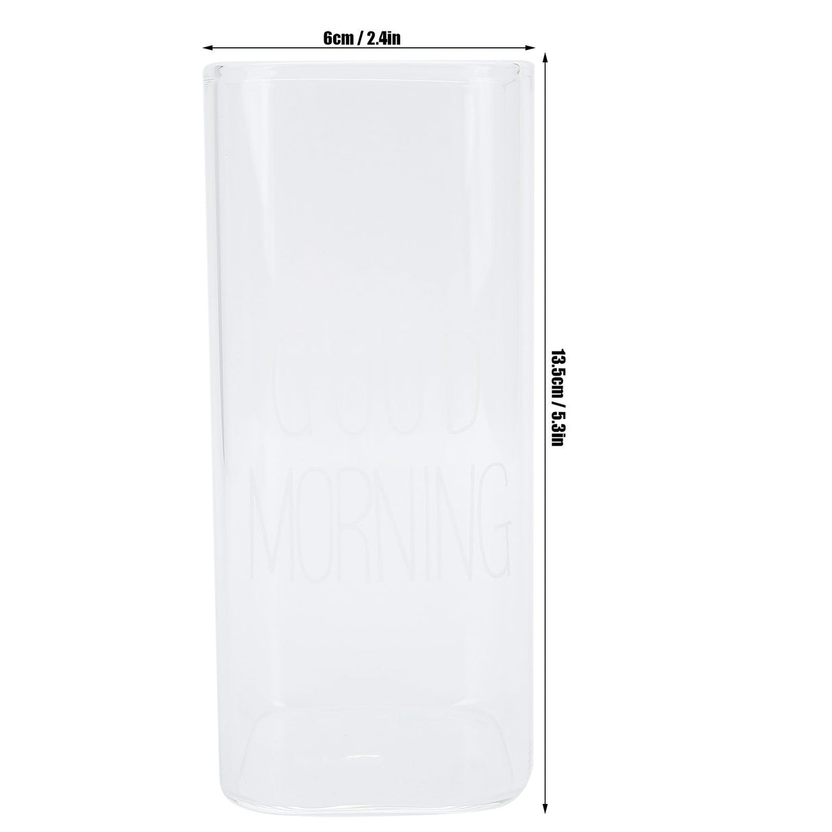 Transparent Milk Cup Innovative Coffee Mug Tea Drink Glass Drinkware for Home ShopWhite Label 400ml