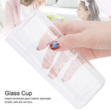 Transparent Milk Cup Innovative Coffee Mug Tea Drink Glass Drinkware for Home ShopWhite Label 400ml