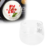 Coffee Cup Transparent Borosilicate Glass Mug with Handle for Milk Tea Cocktail BeverageBlack Label