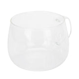 Coffee Cup Transparent Borosilicate Glass Mug with Handle for Milk Tea Cocktail BeverageWhite Label - Front View