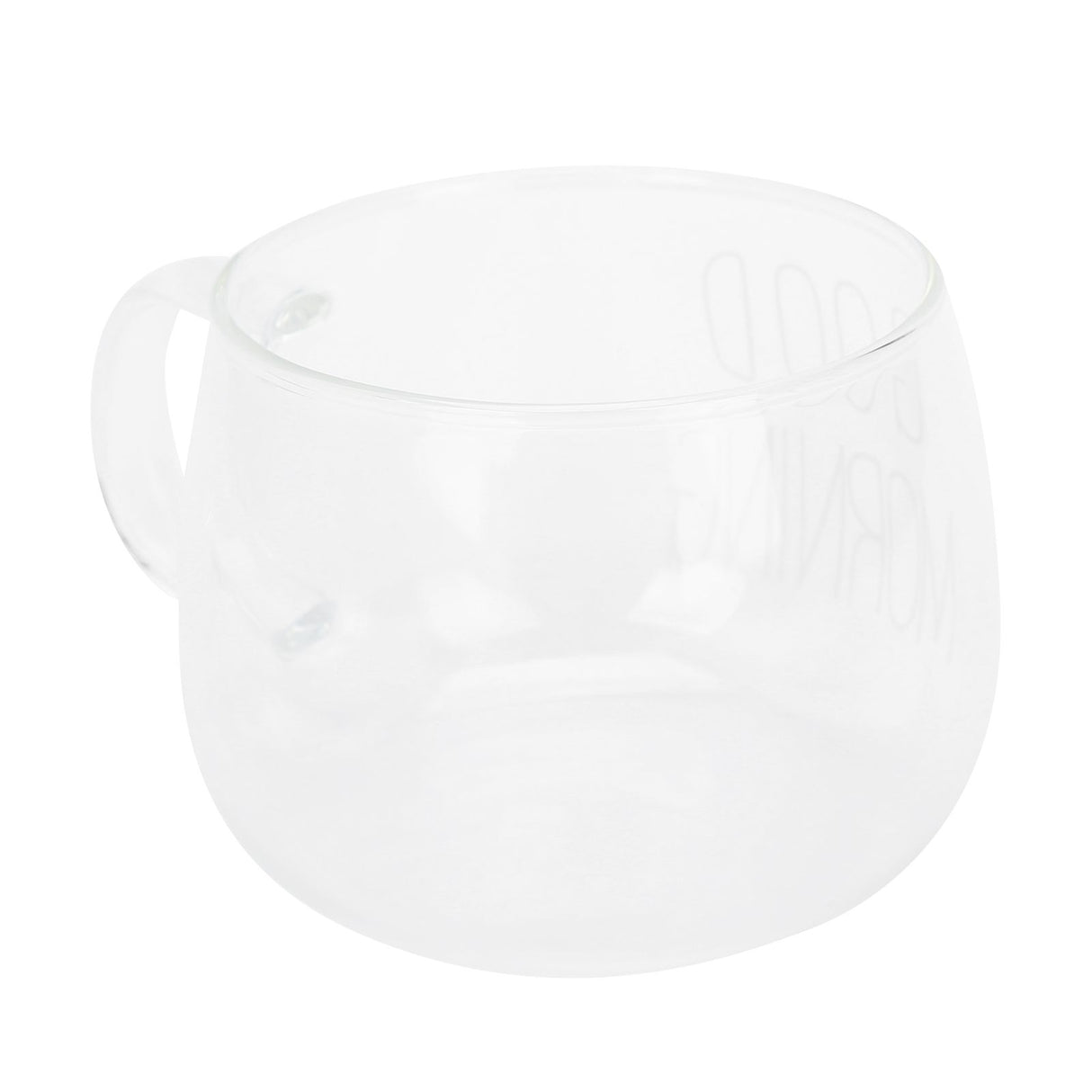 Coffee Cup Transparent Borosilicate Glass Mug with Handle for Milk Tea Cocktail BeverageWhite Label