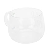Coffee Cup Transparent Borosilicate Glass Mug with Handle for Milk Tea Cocktail BeverageWhite Label