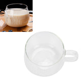 Coffee Cup Transparent Borosilicate Glass Mug with Handle for Milk Tea Cocktail BeverageWhite Label - Extra Image