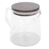 Coffee Pot with Lid HeatResistant Glass Heat Insulation Handle Kettle for Tea Milk Juice(300ml )