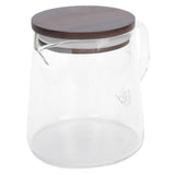 Coffee Pot with Lid HeatResistant Glass Heat Insulation Handle Kettle for Tea Milk Juice(300ml ) - Rear View