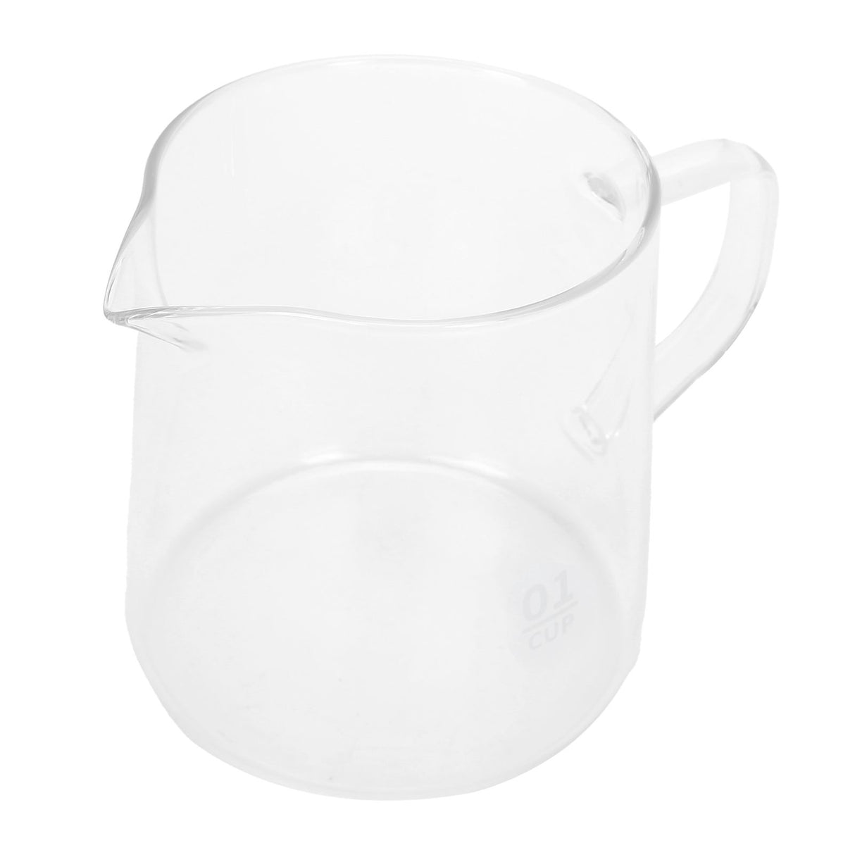 Coffee Pot with Lid HeatResistant Glass Heat Insulation Handle Kettle for Tea Milk Juice(300ml )