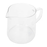 Coffee Pot with Lid HeatResistant Glass Heat Insulation Handle Kettle for Tea Milk Juice(300ml )
