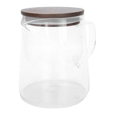 Coffee Pot with Lid HeatResistant Glass Heat Insulation Handle Kettle for Tea Milk Juice(500ml )