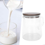 Coffee Pot with Lid HeatResistant Glass Heat Insulation Handle Kettle for Tea Milk Juice(500ml ) - Extra Image