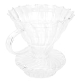 Glass Pour Over Coffee Dripper Cone Filter Cup Coffee Machine Accessories Home Office Use - Side View