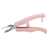 Bowl Gripper Stainless Steel AntiScald AntiSlip Clip Hot Plate Clamp Kitchen Gadget(Pink ) - Top-Down View