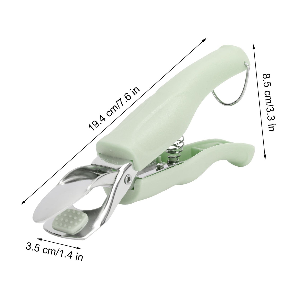 Bowl Gripper Stainless Steel AntiScald AntiSlip Clip Hot Plate Clamp Kitchen Gadget(Green )